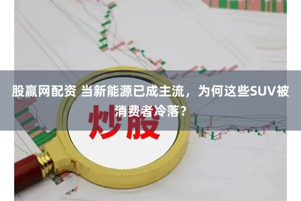 股赢网配资 当新能源已成主流,为何这些SUV被消费者冷落?